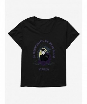 Wednesday's Black Tee for Plus Size Women