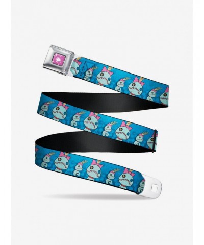 Disney Lilo & Stitch Scrump Poses Hibiscus Flowers Seatbelt Belt $10.21 Belts