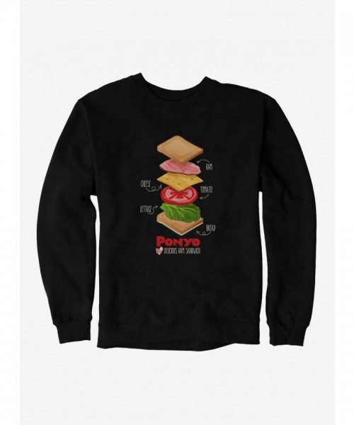 Studio Ghibli Ponyo Deconstructed Ham Sandwich Unisex Sweatshirt