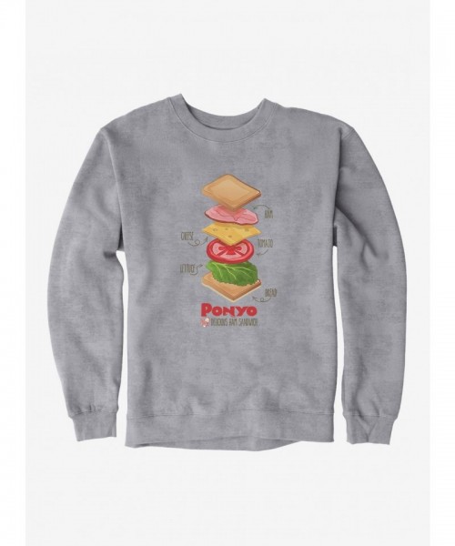 Studio Ghibli Ponyo Deconstructed Ham Sandwich Unisex Sweatshirt