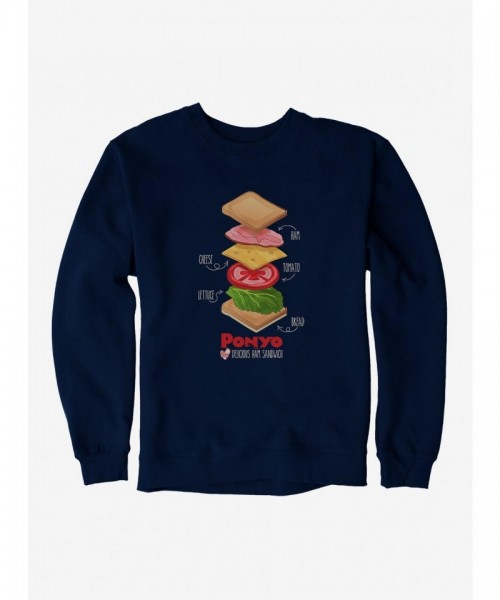 Studio Ghibli Ponyo Deconstructed Ham Sandwich Unisex Sweatshirt