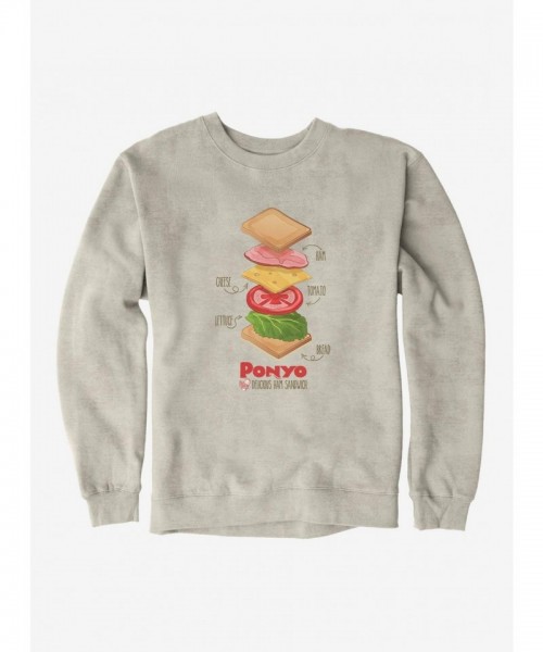Studio Ghibli Ponyo Deconstructed Ham Sandwich Unisex Sweatshirt