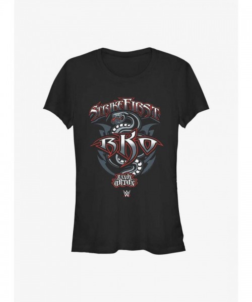 Randy Orton WWE RKO Graphic Tee for Girls - Black