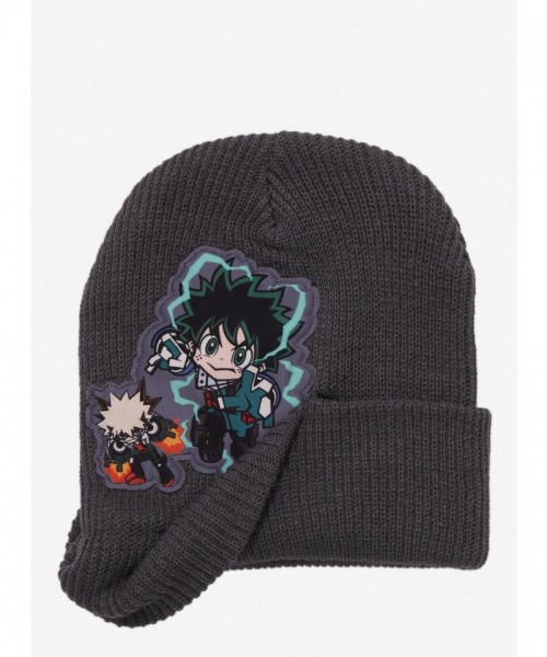 My Hero Academia Chibi Deku, Bakugo, Todoroki Training Beanie