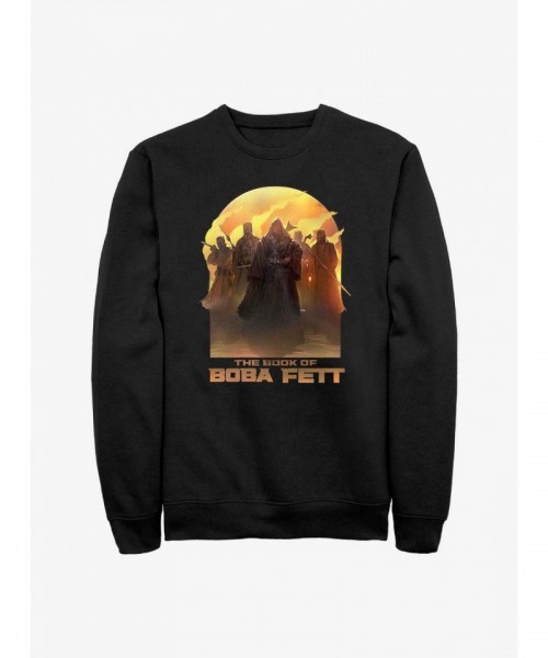 Star Wars Inspired Leading By Example Boba Fett Sweatshirt - Men's Black