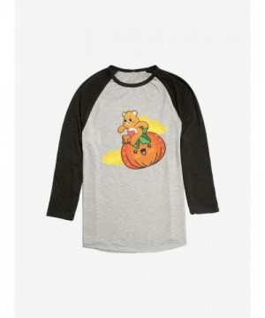 Care Bears Tenderheart Pumpkin Raglan for Men - Black