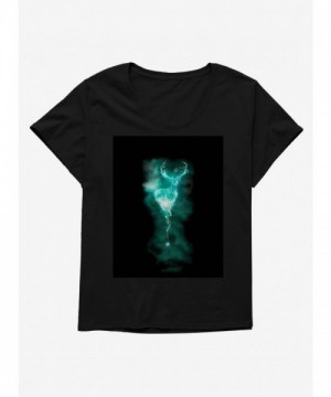 Harry Potter Stag Patronus Wand Tee for Plus Size Girls