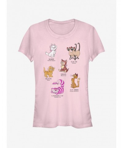 Disney Classic Cat Breeds Girls T-Shirt $11.21 T-Shirts