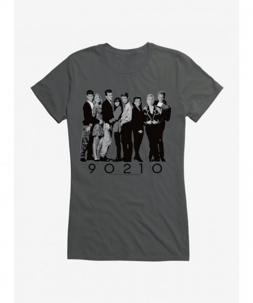 Beverly Hills 90210 Girls Lightweight Cast T-Shirt - Black & White