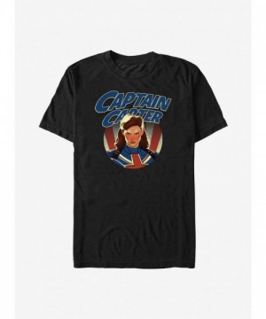 Marvel Captain Carter Fierce T-Shirt for Men - Lightweight Comfort