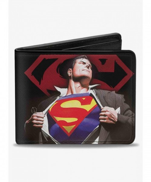 Superman Forever Leather Bifold Wallet for Men by DC Comics