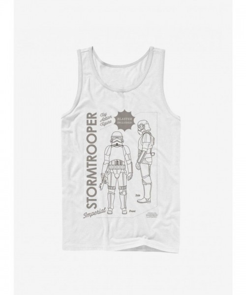 Mandalorian Trooper White Tank Top for Men