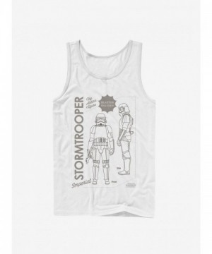Mandalorian Trooper White Tank Top for Men