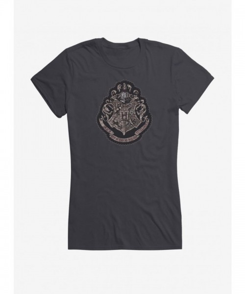 Harry Potter Hogwarts Crest Lightweight Cotton Girls T-Shirt