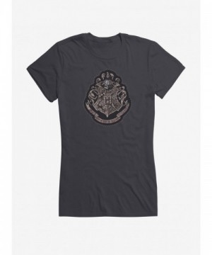 Harry Potter Hogwarts Crest Lightweight Cotton Girls T-Shirt