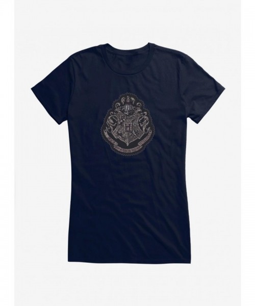 Harry Potter Hogwarts Crest Lightweight Cotton Girls T-Shirt