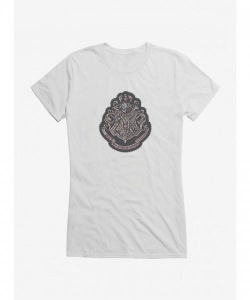 Harry Potter Hogwarts Crest Lightweight Cotton Girls T-Shirt