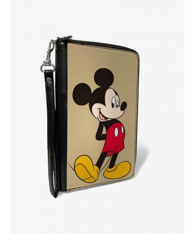 Disney Classic Mickey Mouse Standing Pose Zip Around Wallet $15.71 Wallets