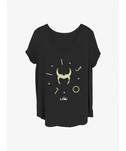 Marvel Girls Loki Zero Hour Plus Size T-Shirt - Black