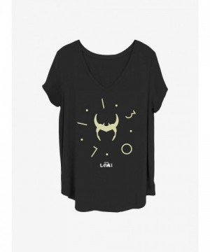 Marvel Girls Loki Zero Hour Plus Size T-Shirt - Black