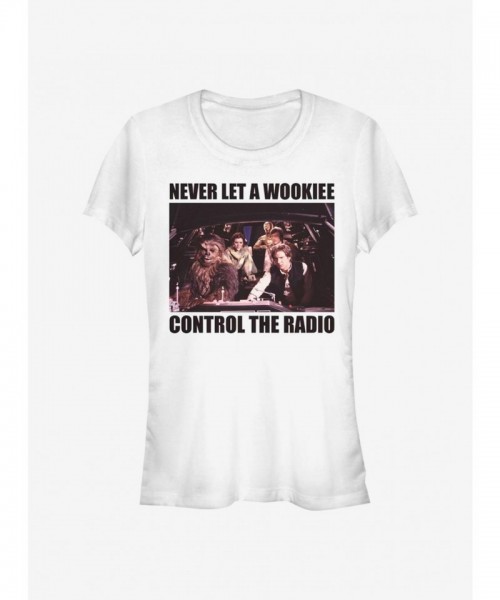 Star Wars No Wookie Radio Graphic Tee for Girls