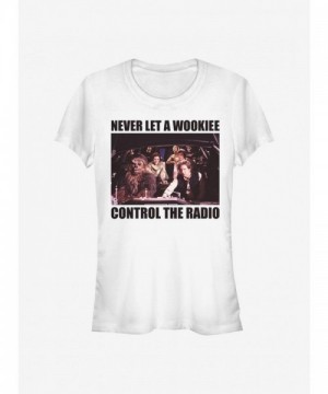Star Wars No Wookie Radio Graphic Tee for Girls
