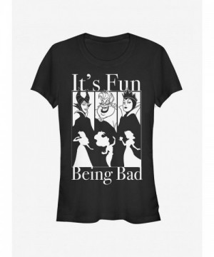 Disney Magic Wicked Witches Girls T-Shirt - Black