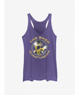 Marvel Wasp Symbol Girls Tank in Purple - Junior Sizes