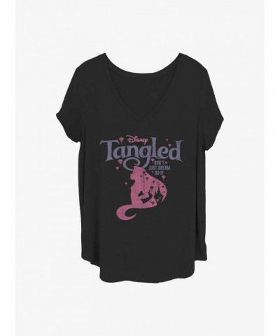 Disney Tangled Rapunzel Silhouette Girls T-Shirt Plus Size $8.67 T-Shirts