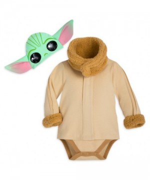 Grogu Bodysuit Costume for Baby - Soft Velour Star Wars Outfit