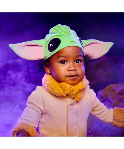 Grogu Bodysuit Costume for Baby - Soft Velour Star Wars Outfit