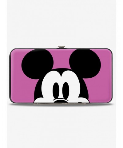 Disney Mickey Mouse Face Character Close Up and Autograph Hinged Wallet $8.93 Wallets