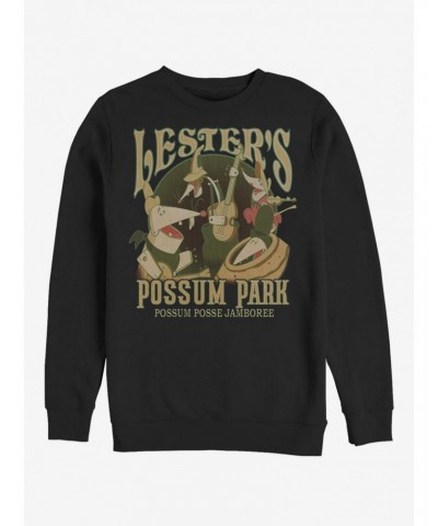 Disney A Goofy Movie Lesters Possum Park Crew Sweatshirt $12.18 Sweatshirts