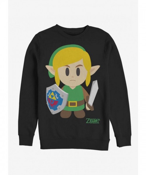 Nintendo Legend of Zelda Link's Awakening Black Avatar Hoodie for Men