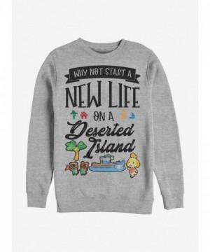 Animal Crossing Grey Crewneck Sweatshirt for Men