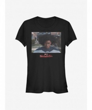Marvel Girls' WandaVision Monica Rambeau Powers Tee - Black