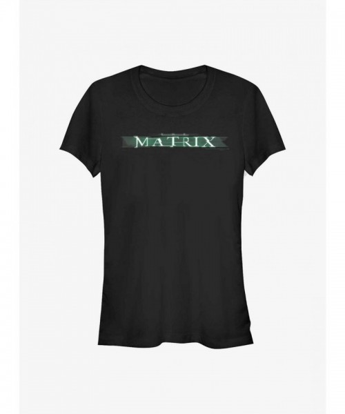 Matrix Basic Logo Lightweight Girls T-Shirt - Junior Sizes, Black