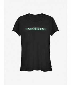 Matrix Basic Logo Lightweight Girls T-Shirt - Junior Sizes, Black