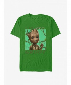 Marvel's Guardians of the Galaxy Jungle Vibes Green T-Shirt for Men