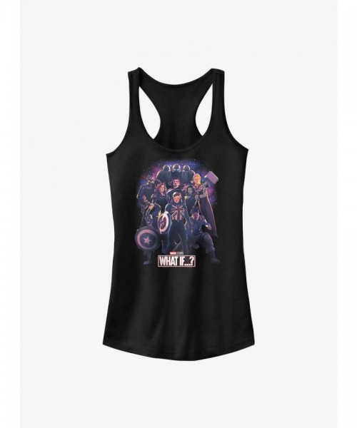What If...? Girls Comfortable Cotton Black Tank Top